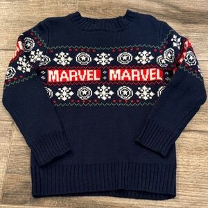 Marvel Navy and Red Kids Sweater